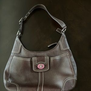 Brown coach purse